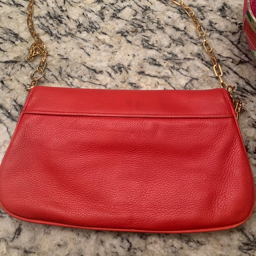 Tory Burch coral crossbody bag